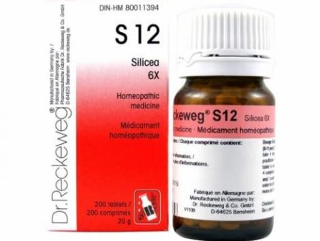 Dr. reckeweg - s12 silicea 6x - 200 comp. Fashion