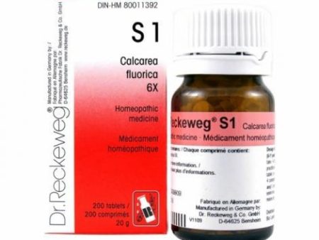 Dr. reckeweg - s1 calcarea fluorica 6x - 200 comp. For Discount