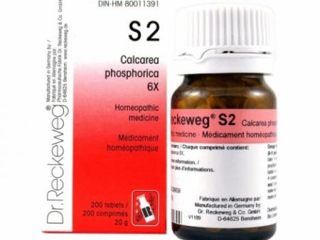 Dr. reckeweg - s2 calcarea phosphorica - 6 x - 200 tabs Hot on Sale