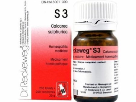 Dr. reckeweg
 - s3 calcarea sulphurica - 12 x 200 tabs For Cheap