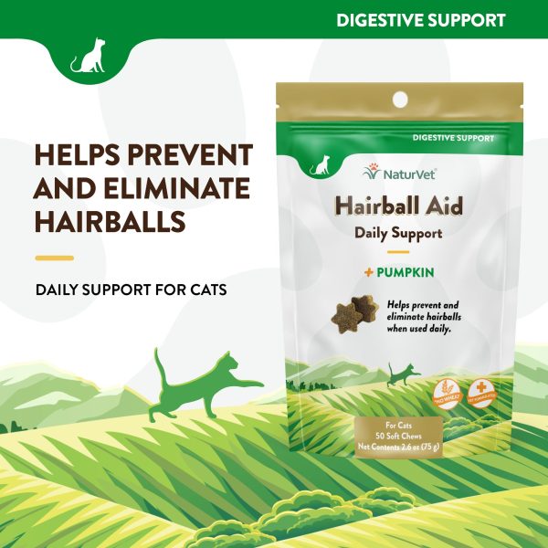 Cat Hairball Aid 2.6 oz. Bag - Veterinarian Formulated - NaturVet® on Sale