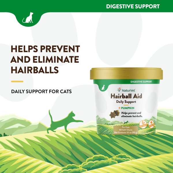 Cat Hairball Aid Tub - Veterinarian Formulated - NaturVet® Supply