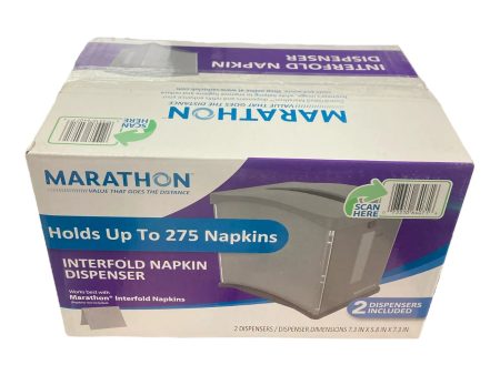 Marathon Tabletop Interfold Napkin Dispenser 2 ct. Hot on Sale