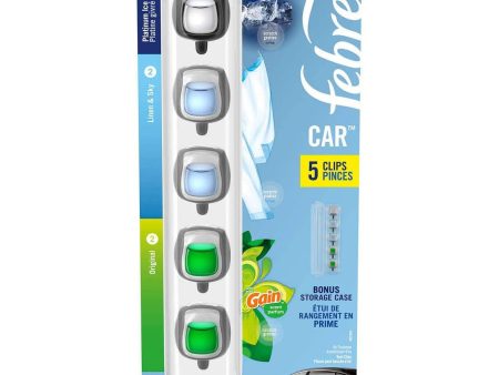 Febreze Car Air Freshener Vent Clips, Mixed Scent, 5 ct. Online Sale