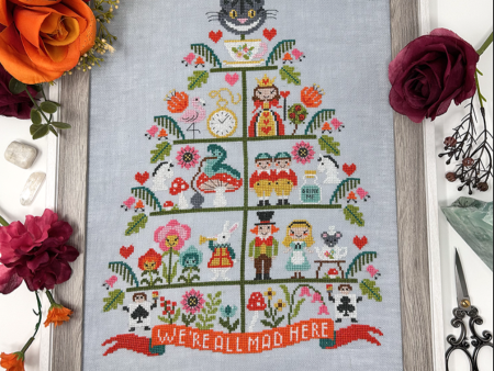 Alice in Wonderland Tree - Tiny Modernist - Cross Stitch Pattern Cheap