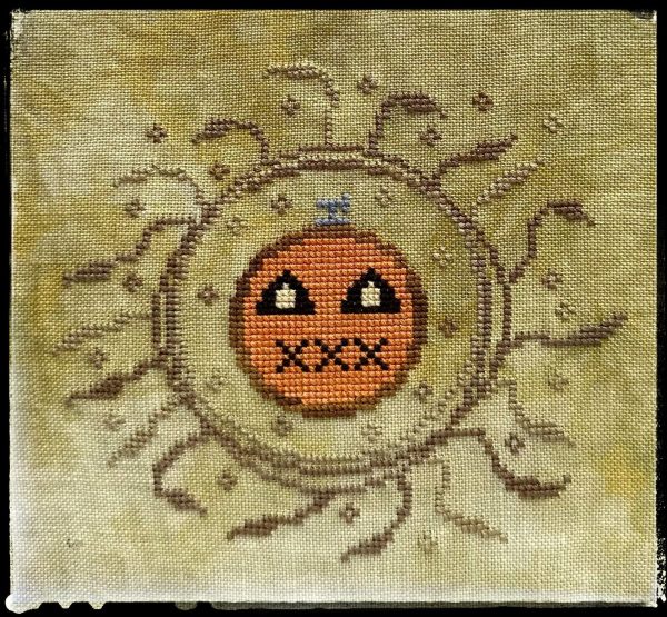 Pumpkin Wreath - Lucy Beam Love in Stitches - Cross Stitch Pattern Discount