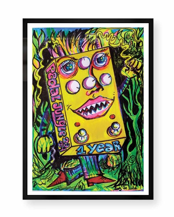 1 Year Pedal Jungle Limited Edition A2 Poster Sale