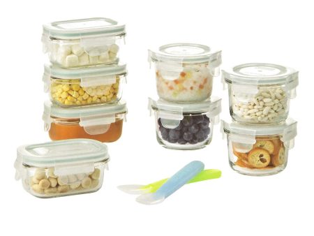 Glasslock Baby Food Glass Container Set (18pc.) For Sale