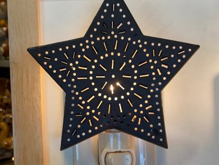 Punch Tin Star Night Light on Sale