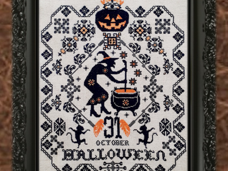 Witch Sampler - Twin Peak Primitives - Cross Stitch Pattern Sale