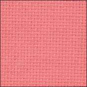 14 Count Aida - Coral - Zweigart Cross Stitch Fabric For Sale