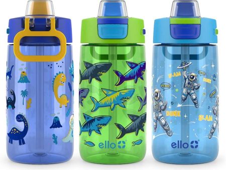 Ello Kids Colby 14-oz. Tritan Plastic Water Bottle, 3-Pack, Choose Color Sale