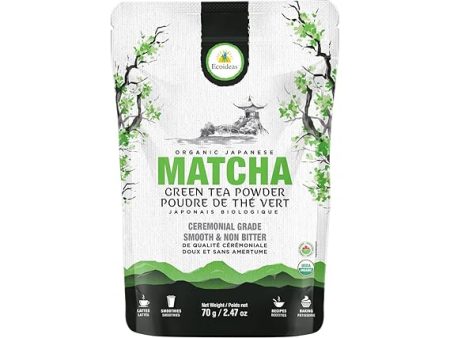 ECOIDEAS Organic Matcha Green Tea Powder, 70 GR Online Sale