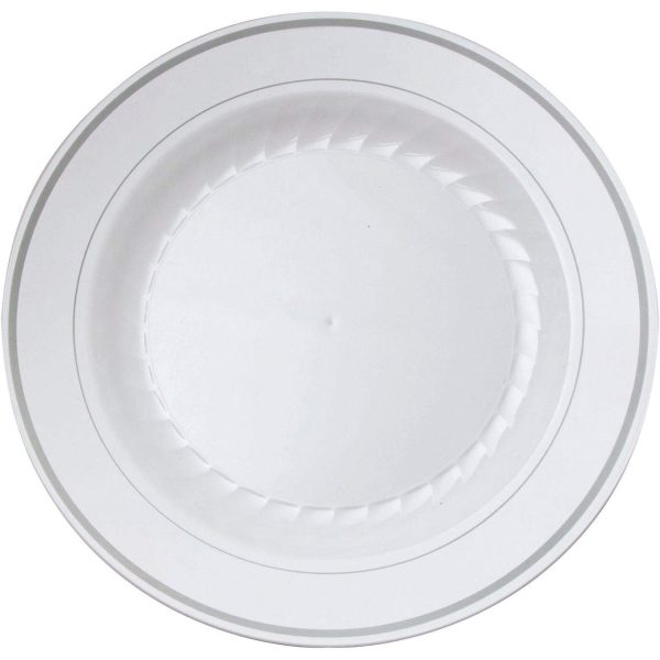 Member s Mark Premium Plastic Heavyweight Plates, Combo Pack 48 ct. For Discount