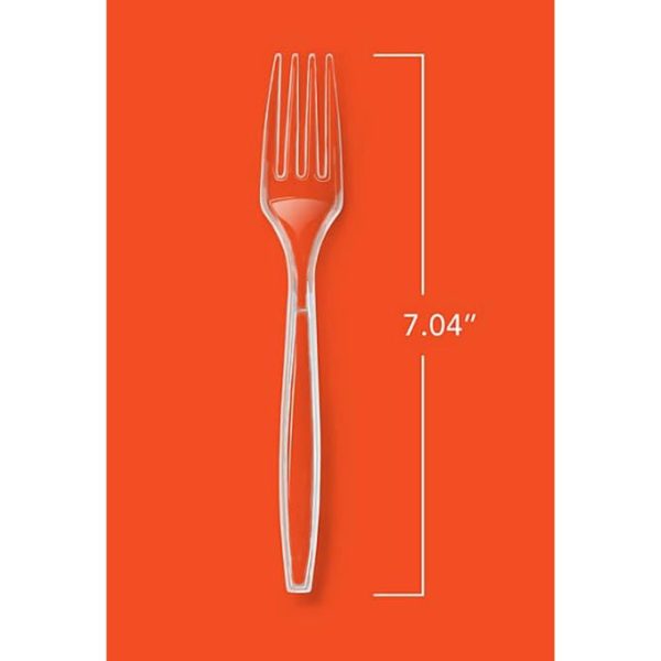 Hefty Clear Heavy Weight Plastic Forks 300 ct. Sale