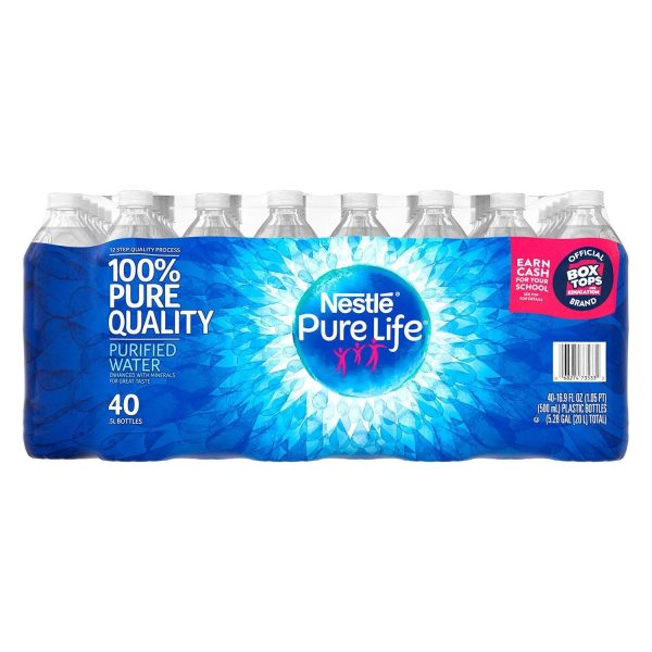 Pure Life Purified Water 16.9 fl. oz., 40 pk. Hot on Sale