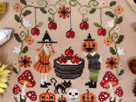 Bobbing for Apples - Tiny Modernist - Cross Stitch Pattern Online now