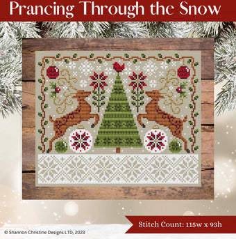 Prancing Through the Snow - Shannon Christine Designs - Cross Stitch Pattern Online Hot Sale