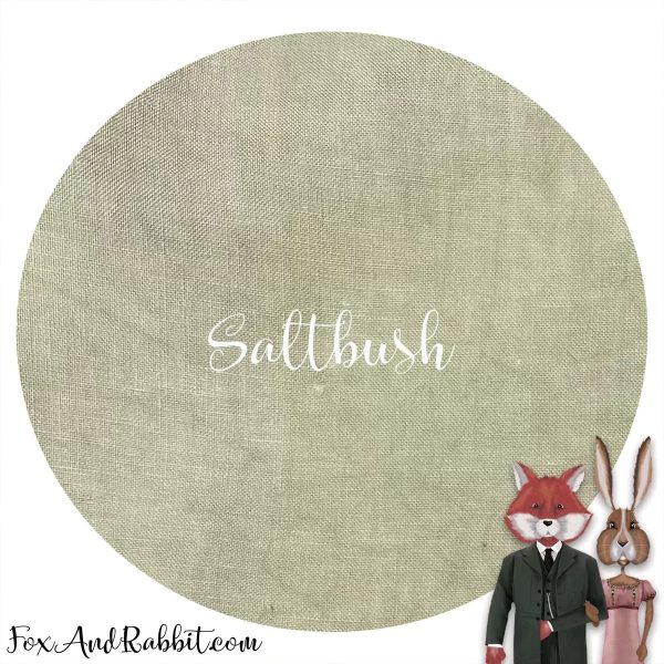 32 Count Linen - Saltbush - Fox and Rabbit Designs Sale