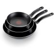 T-fal Ultimate Hard Anodized Nonstick 3-Piece Fry Pan Set Supply