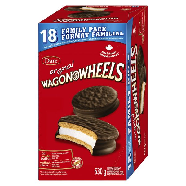 Dare Wagon Wheels Original Cookies, 630g 22.2 oz, Box, 18 pack, Peanut-free For Cheap