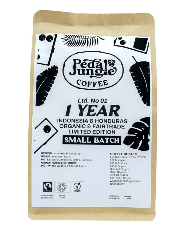 1 Year Pedal Jungle Limited Edition Organic Coffee For Cheap