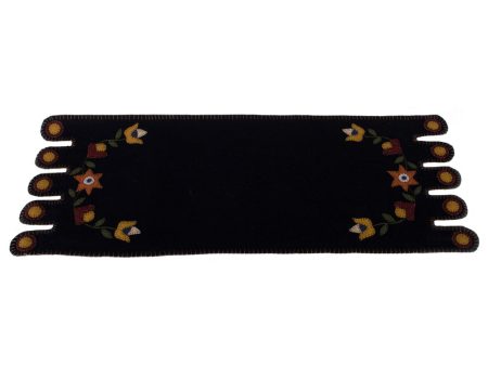 Flowering Vine Table Runner Wool Felt For Discount