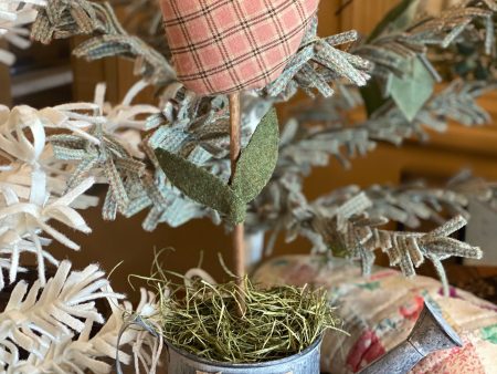 Spring Homespun Tulip in Watering Can Cheap