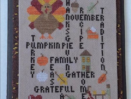 Words to Live By- Thanksgiving Edition - Sambrie Stitches  - Cross Stitch Pattern Online now