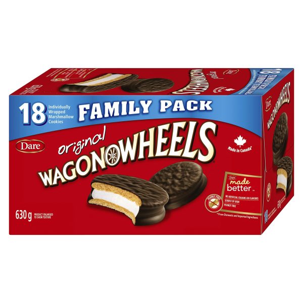 Dare Wagon Wheels Original Cookies, 630g 22.2 oz, Box, 18 pack, Peanut-free For Cheap