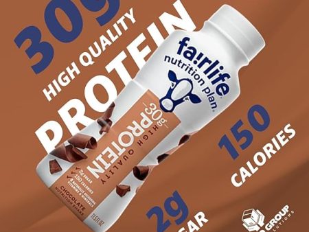 Fairlife Protein Shake, Chocolate, 11.5 fl oz, 18 ct - High Protein (30g) & Low Sugar (2g), Delicious Chocolate Flavor, Ready-to-Drink for Energy & Muscle Recovery, Pack of 18 Bottles. For Cheap