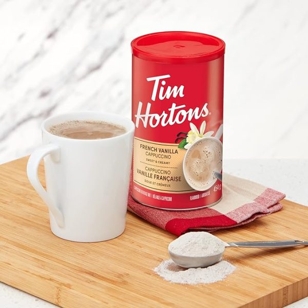 Tim Horton s Instant Cappuccino, French Vanilla, 16 Ounce Supply