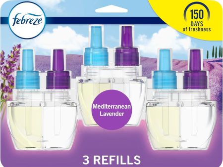 Febreze PLUG Air Freshener Refills, Mediterranean Lavender + Downy April Fresh 5 ct. For Discount