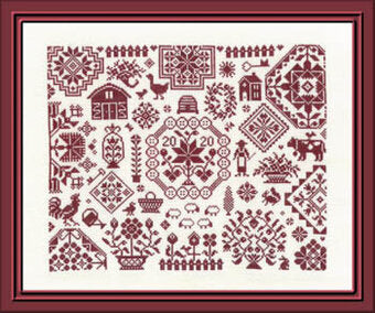 Quaker de la Ferme- Jardin Prive - Cross Stitch Pattern For Discount