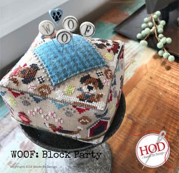 Woof From the Block Party Series - Hands on Design - Cross Stitch Pattern Cheap