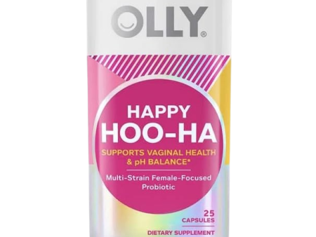 Happy Hoo-Ha Women Probiotic 25 Capsules! Formulated with Multi-Strain Female-Focused Probiotic! Supports Vaginal Health and pH Balance Cheap