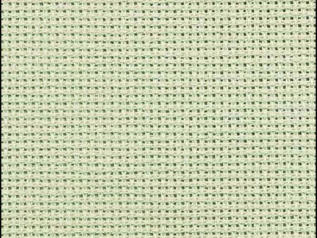 20 Count Aida - Mimosa Green Zweigart Cross Stitch Fabric For Sale