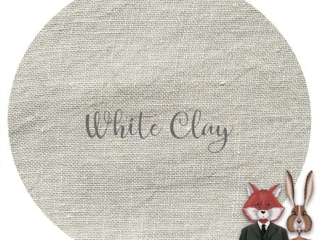 32 Count Linen - White Clay - Fox and Rabbit Designs Online